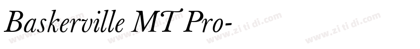 Baskerville MT Pro字体转换